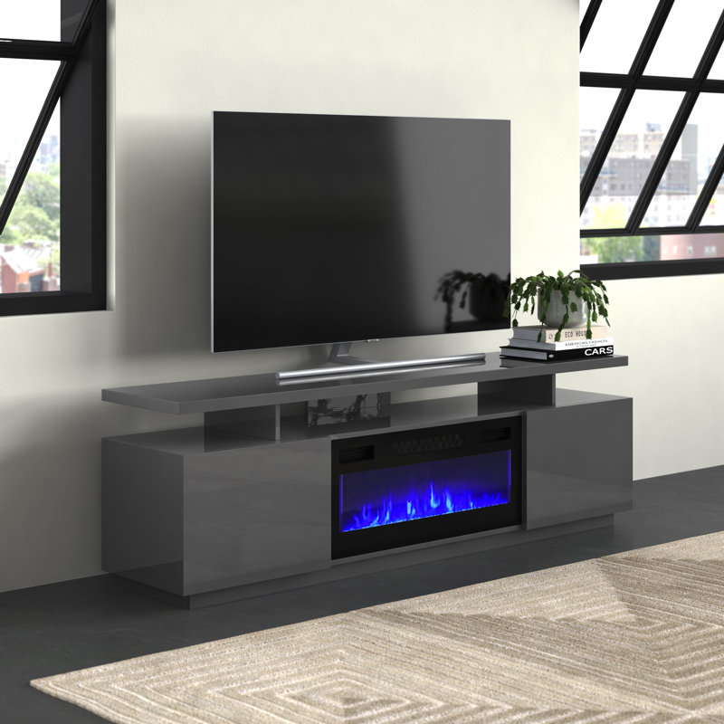 Orren Ellis EvaK TV Stands TV Stand for TVs up to 78" with Fireplace